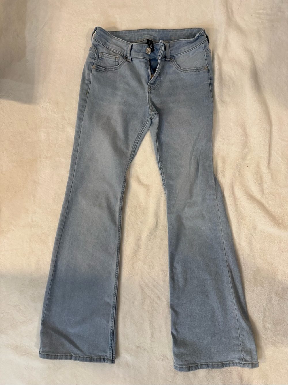 H&M Light Blue Flare Jeans - Wide Leg